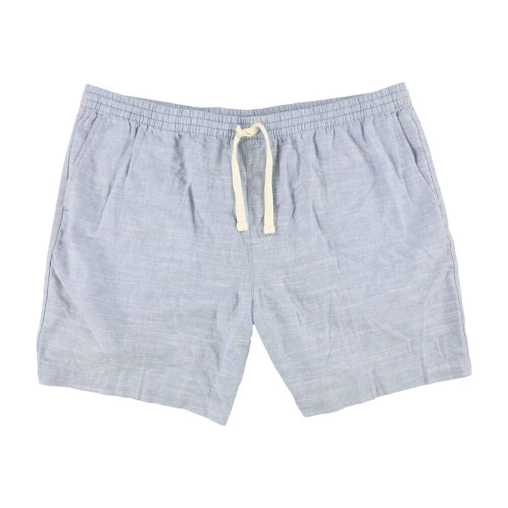 CubAvera Mens Cross Dyed Slub Casual Walking Shorts, NWT